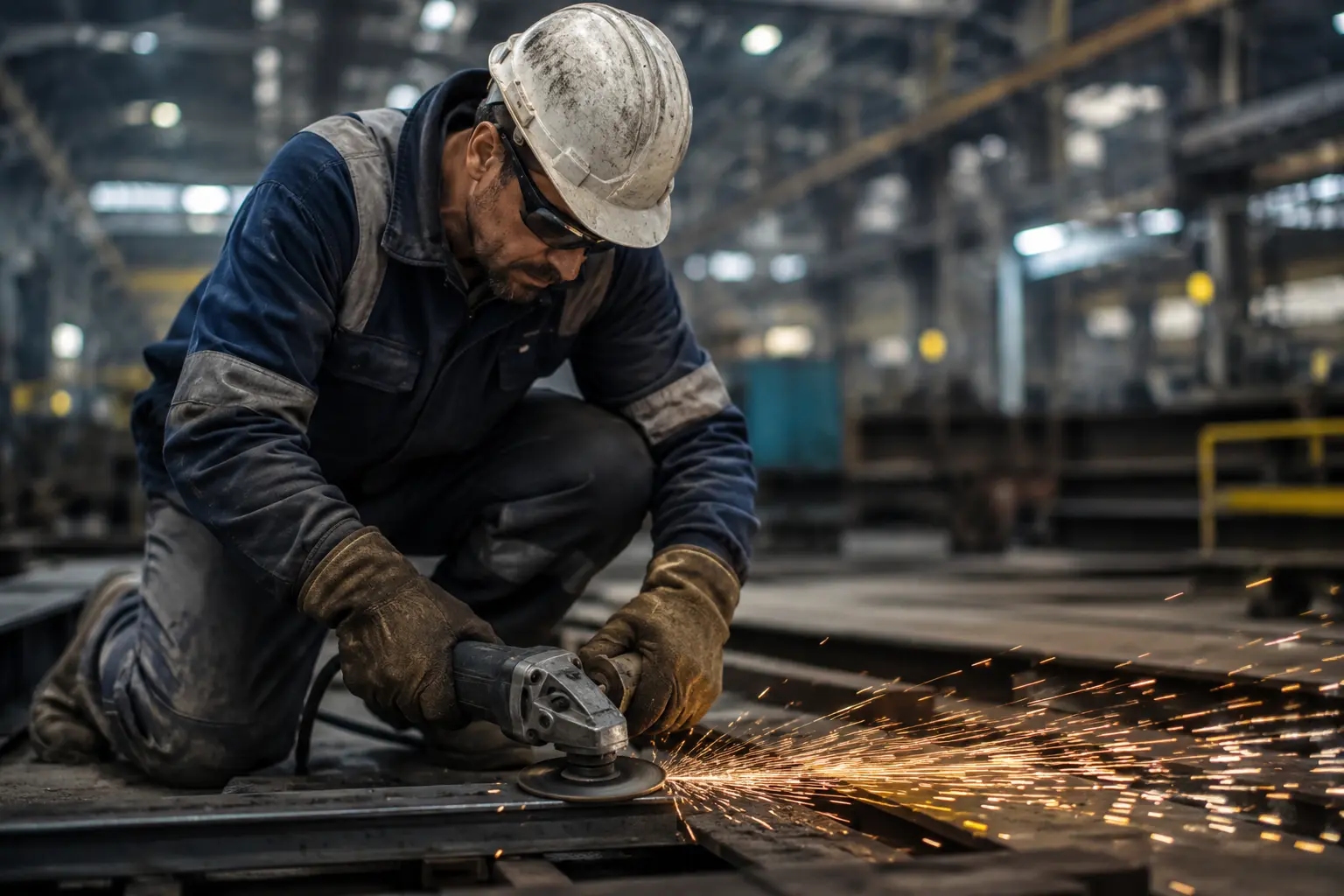 Industrial construction worker