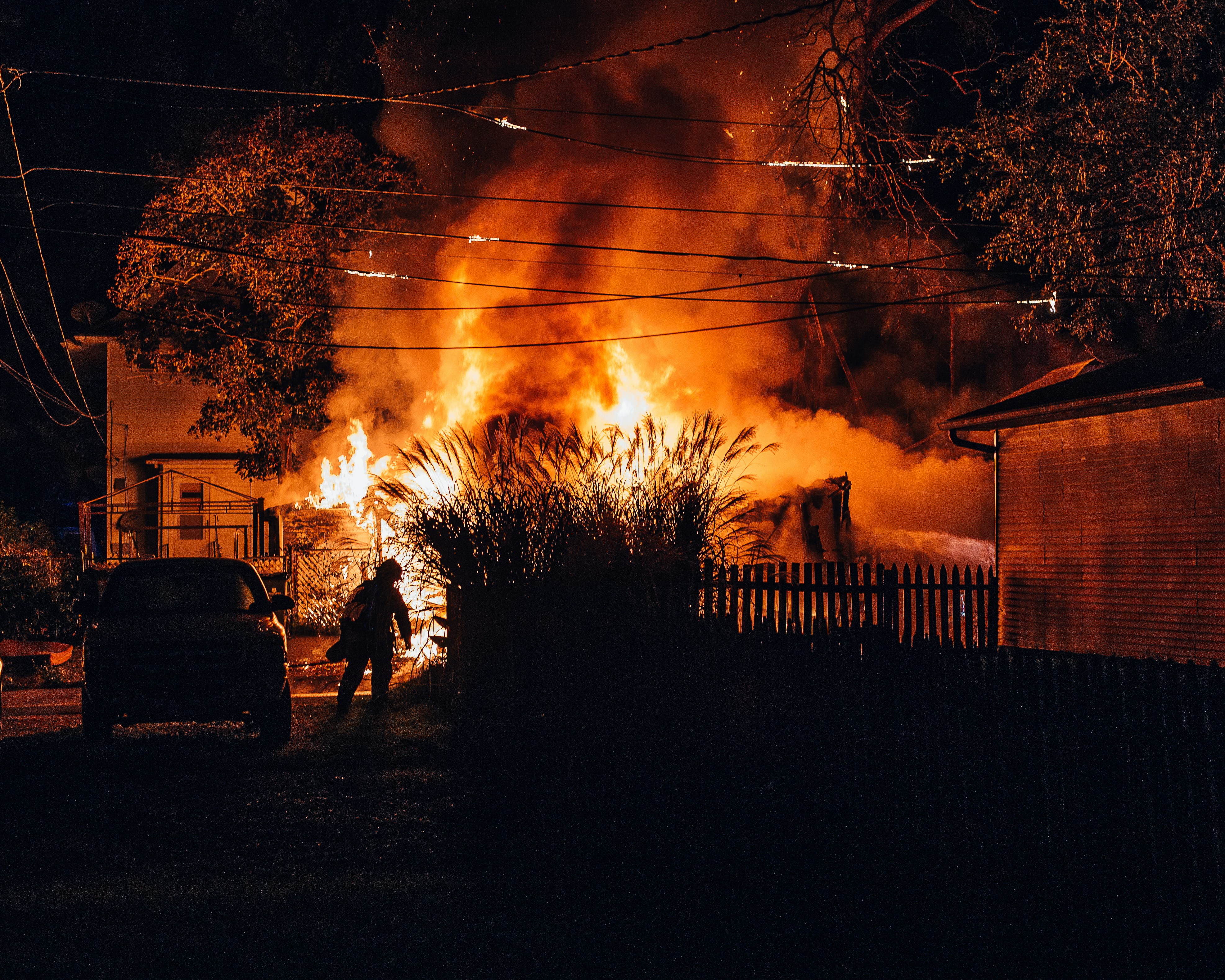 Fire damage insurance claim