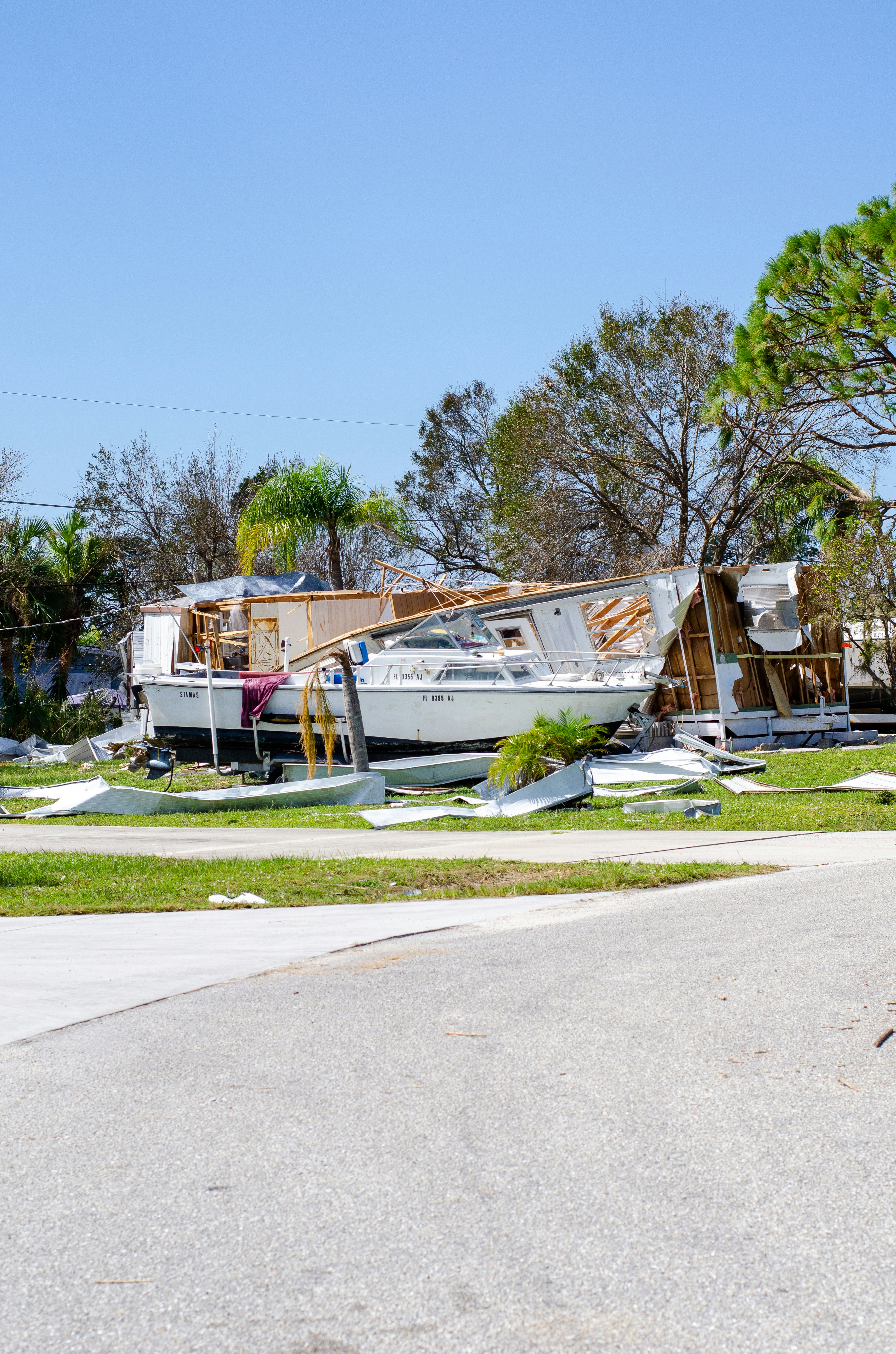 Hurricane damage insurance claim