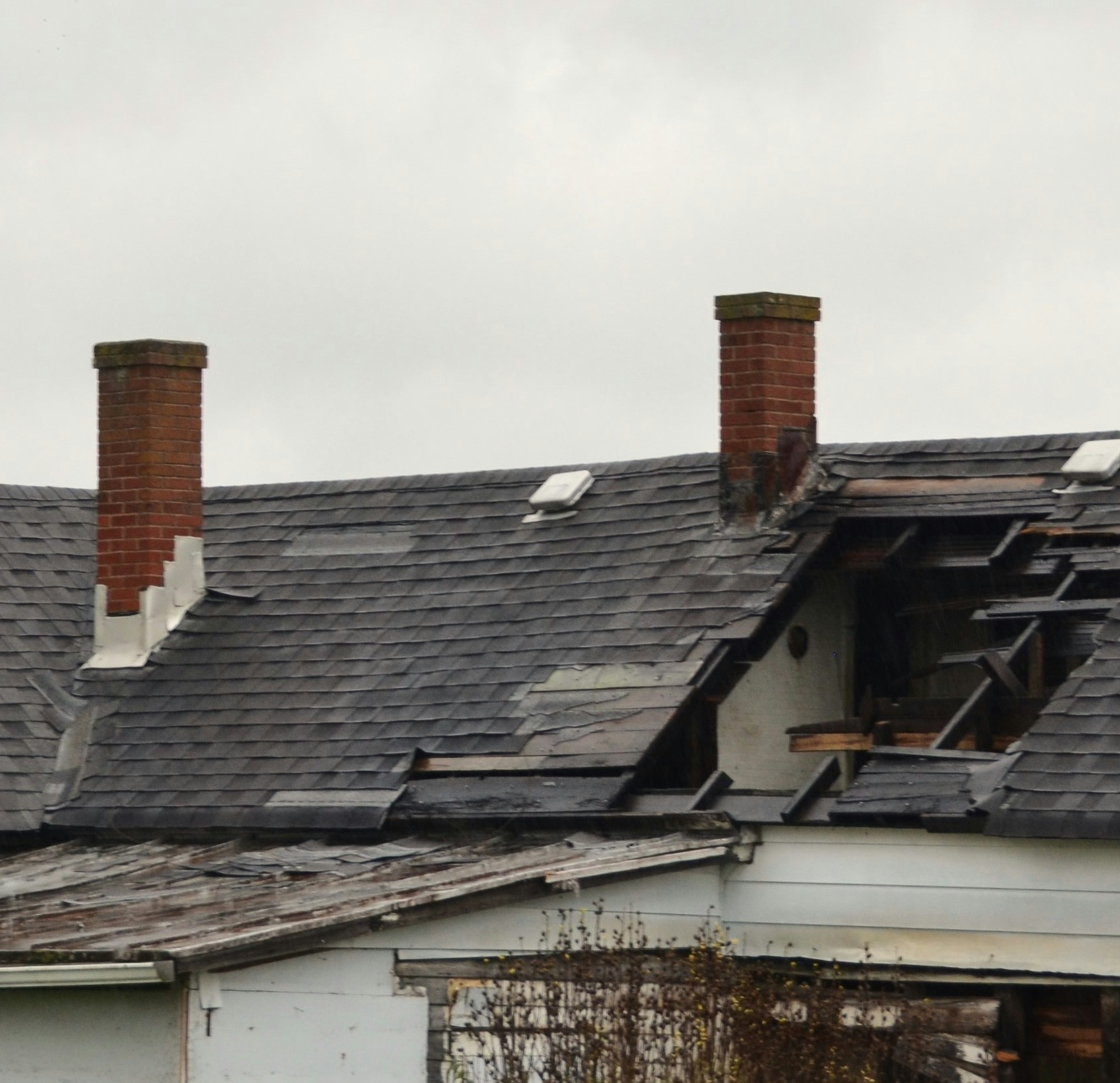 Wind damage insurance claim